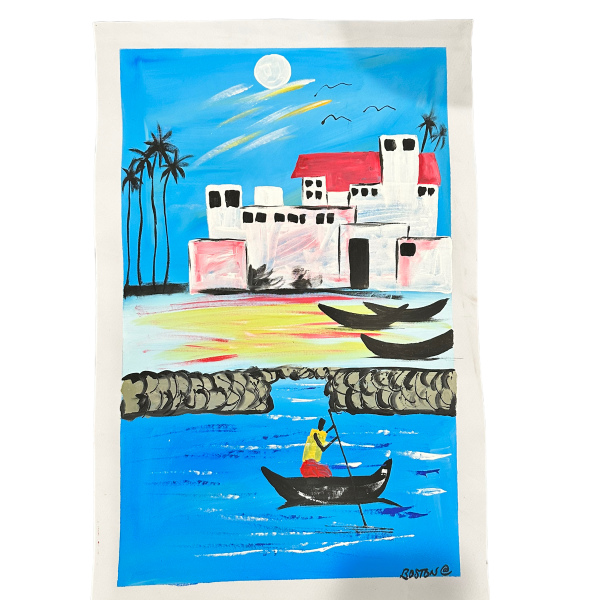 Cape Coast slave castle Ghana canvas