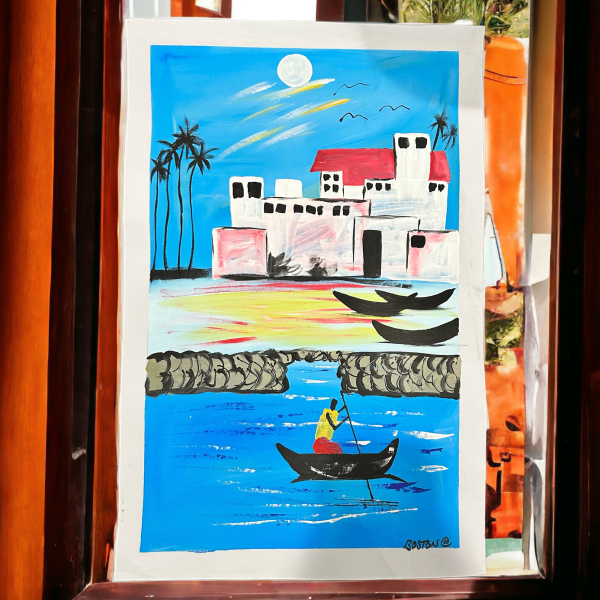 Cape Coast slave castle Ghana canvas