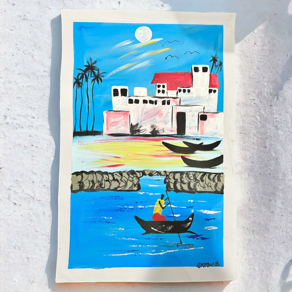 Cape Coast slave castle Ghana canvas